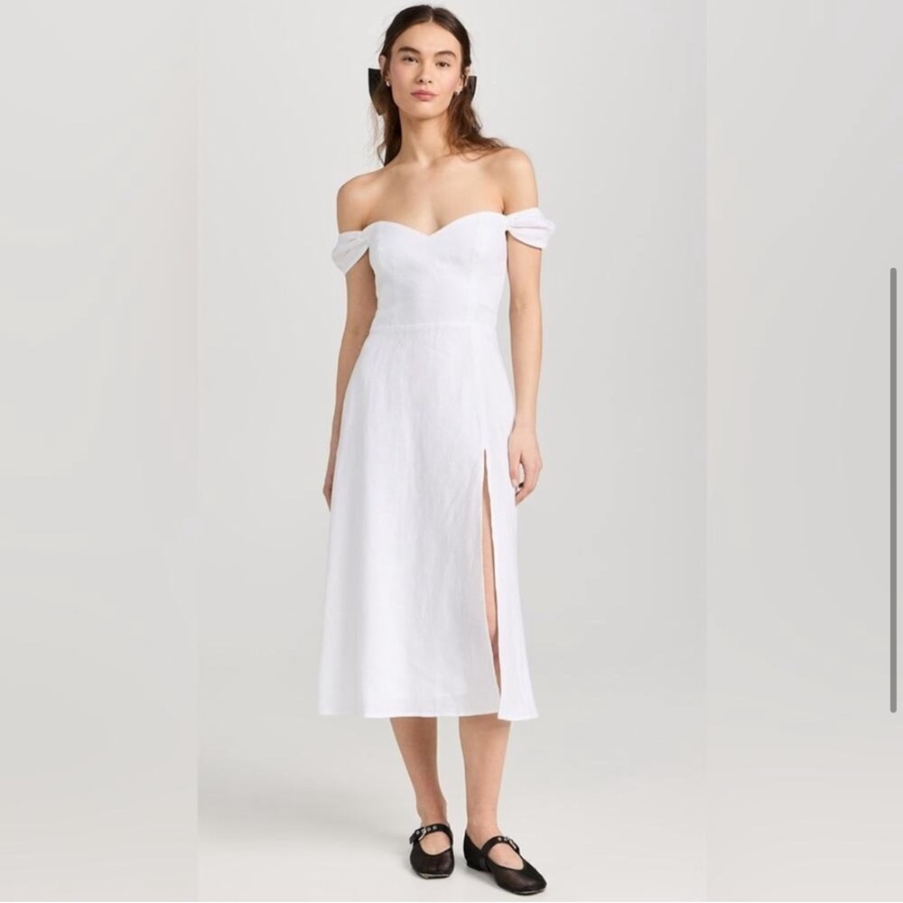 NEW REFORMATION Bridgton Linen Dress Size 0 B3005